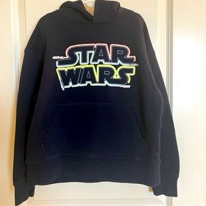 Boys M (8) Navy StarWars Hoodie - worn 1x